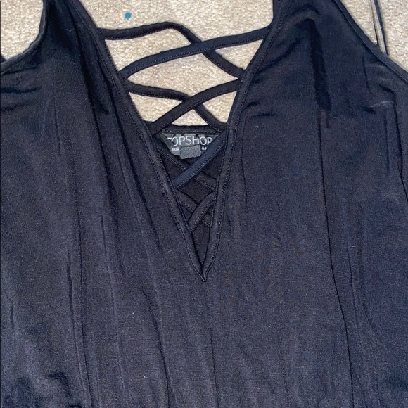 Topshop black cinched romper - Picture 5 of 6